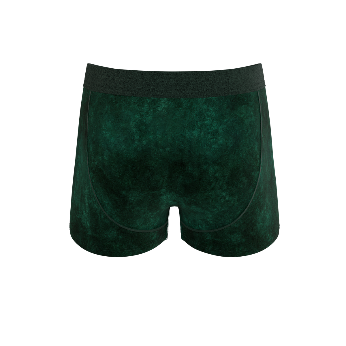 The Extravagance | Dark Green Velvet Trunk Underwear - Shinesty