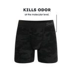 The Darkside | Black Camouflage Fart Proof Ball Hammock® Pouch Underwear - Shinesty