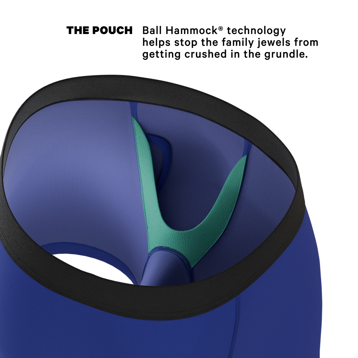 The Fancy Feather | Peacock Ball Hammock® Pouch Underwear With Fly - Shinesty