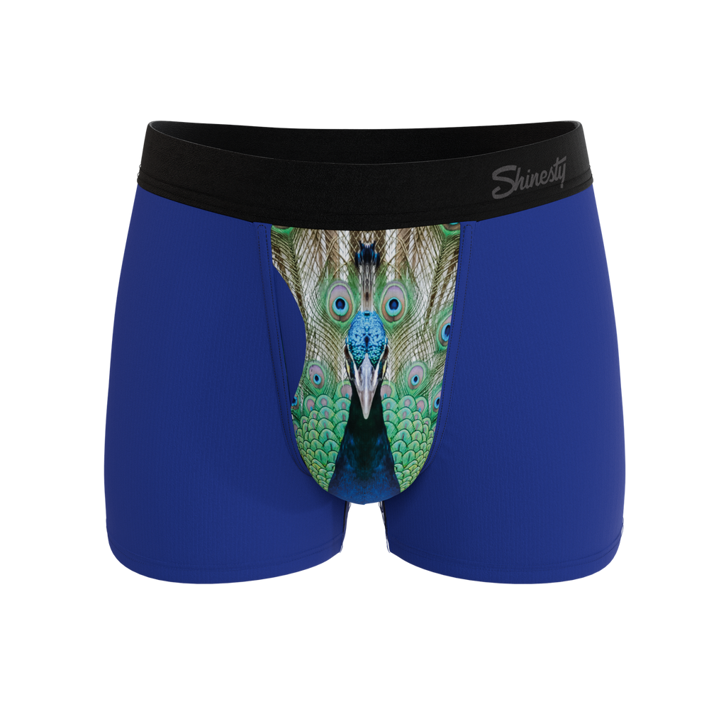 The Fancy Feather | Peacock Ball Hammock® Pouch Trunks Underwear - Shinesty