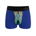 The Fancy Feather | Peacock Ball Hammock® Pouch Trunks Underwear - Shinesty