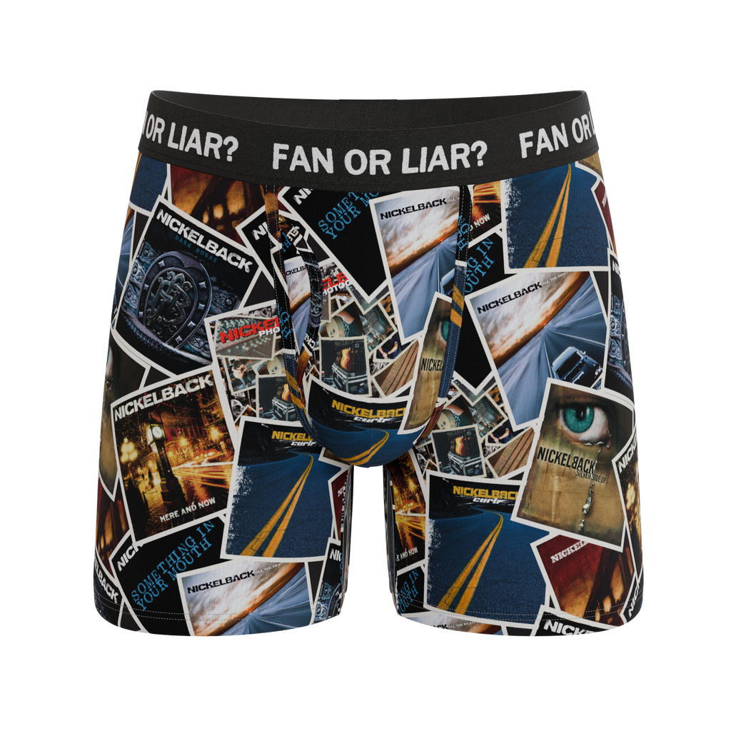 The Fan or Liar | Shinesty X Nickelback Albums Ball Hammock® Pouch Underwear With Fly - Shinesty