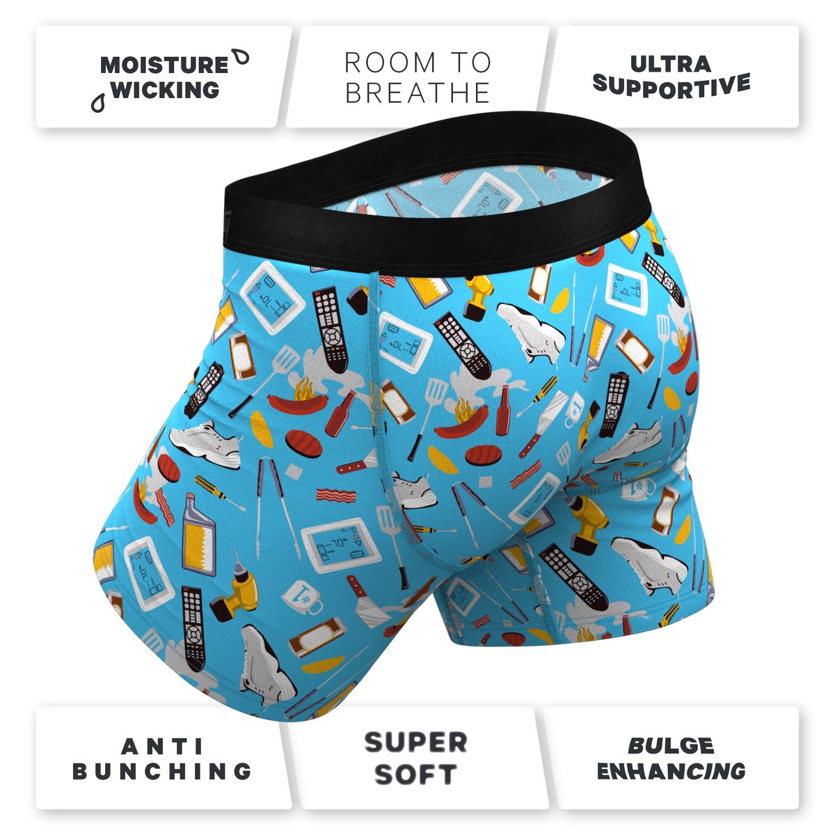The Father Figures | Dad Gear Ball Hammock® Pouch Underwear With Fly - Shinesty