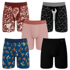 The Father's Day | Long Leg Ball Hammock® Pouch Underwear With Fly 5 Pack - Shinesty