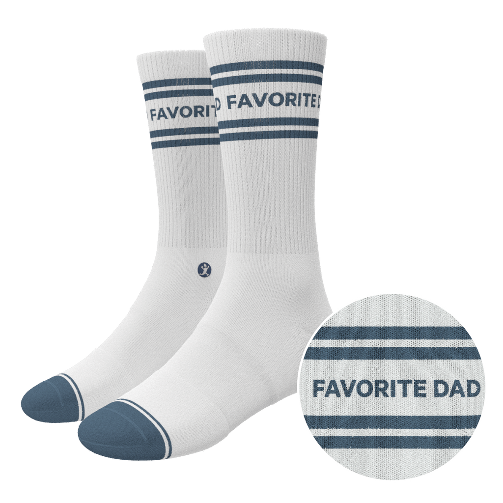 The Favorite Dad | Father's Day Heel Hammock™ Crew Socks - Shinesty