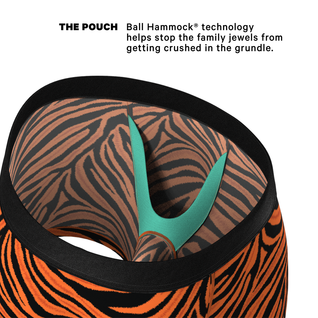 The Feral Feline | Tiger Print Ball Hammock® Pouch Underwear - Shinesty