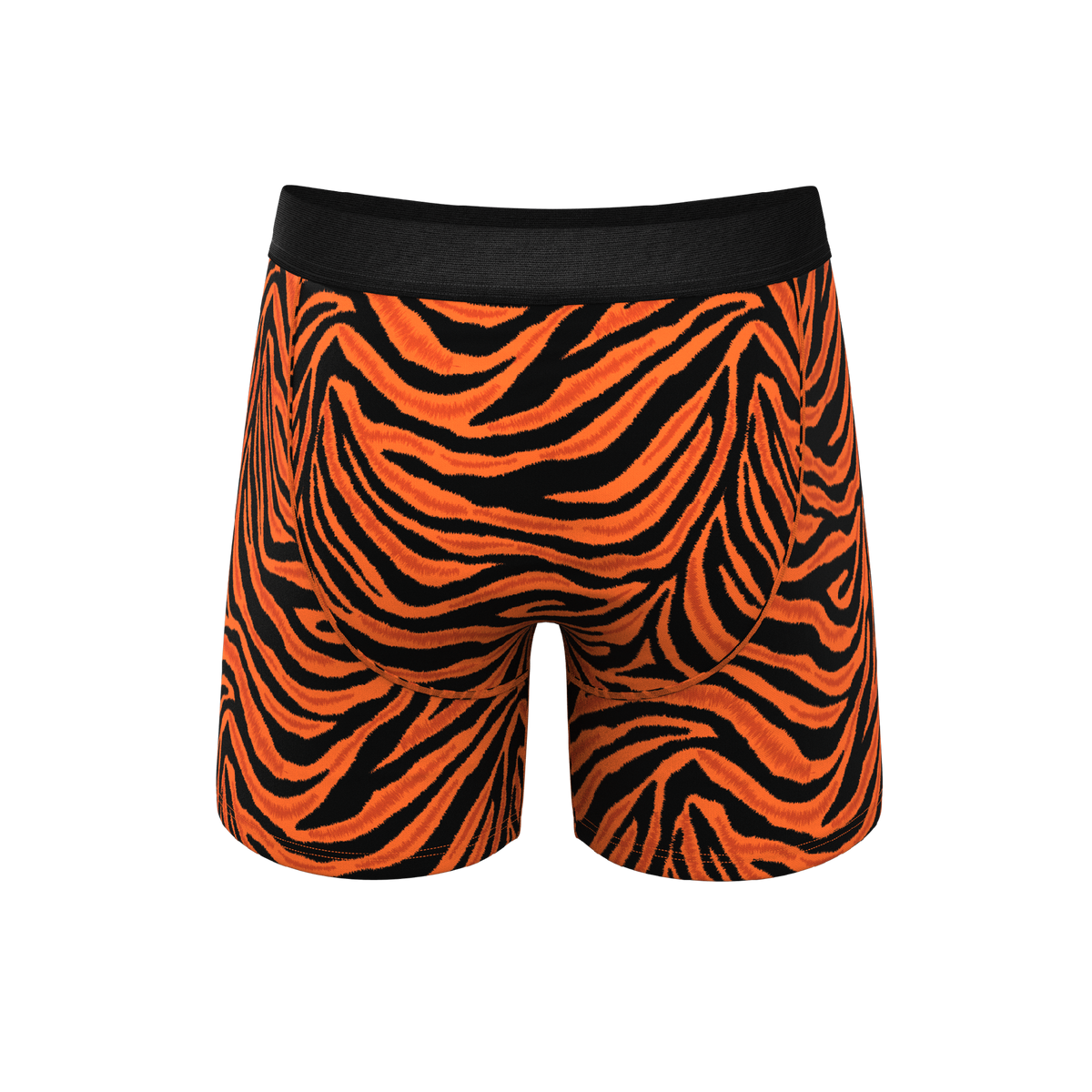 The Feral Feline | Tiger Print Ball Hammock® Pouch Underwear With Fly - Shinesty