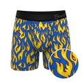 The Fire Crotch | Flames Ball Hammock® Pouch Underwear With Fly - Shinesty