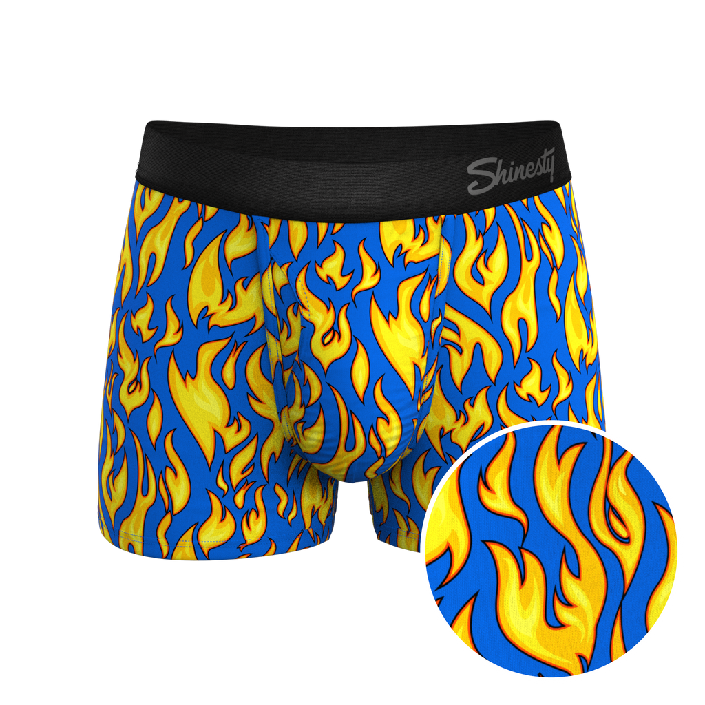 The Fire Crotch | Flames Ball Hammock® Pouch Trunks Underwear - Shinesty