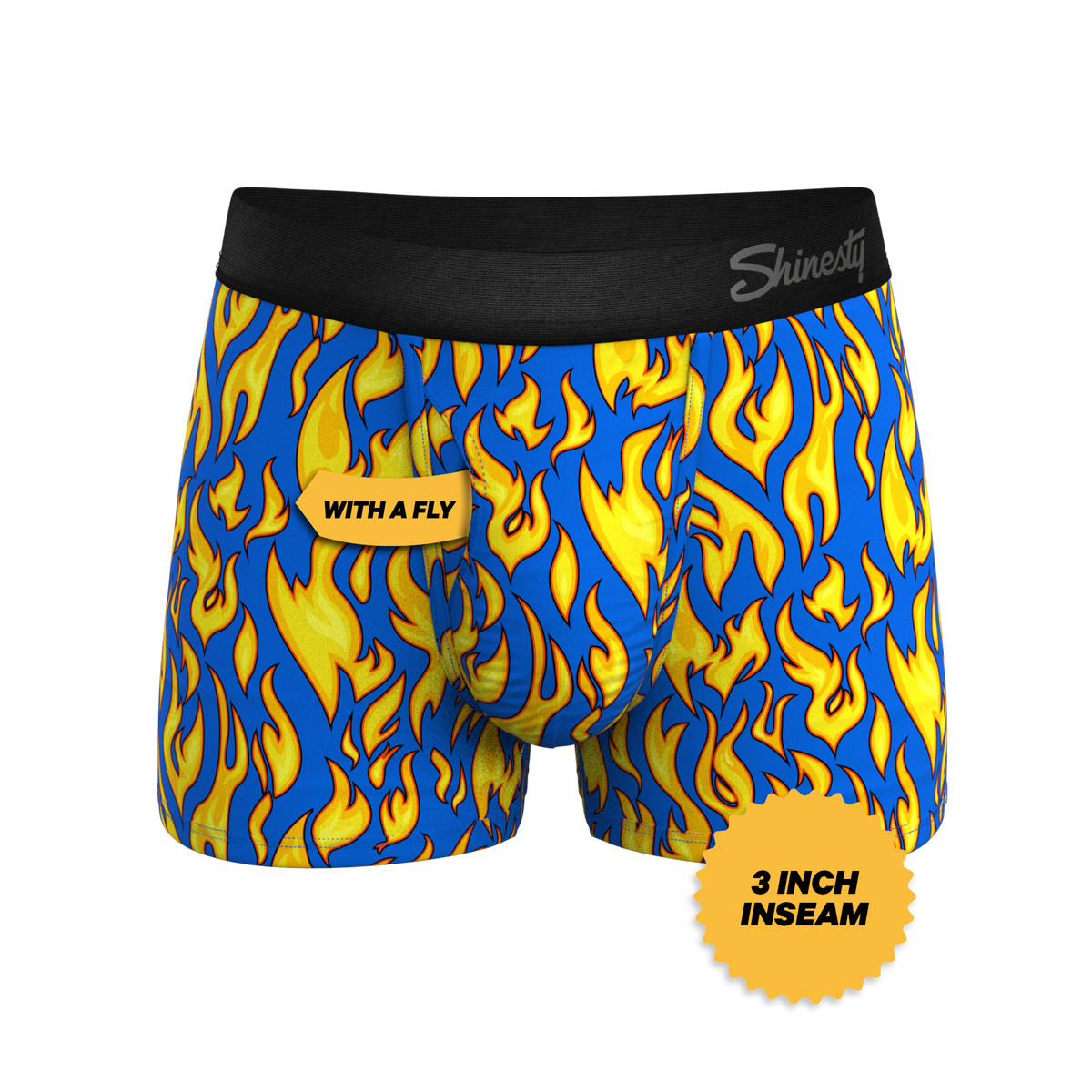 The Fire Crotch | Flames Ball Hammock® Pouch Trunks Underwear - Shinesty