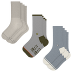The Fishing Feet | Heel Hammock™ Crew Socks 6 Pack - Shinesty