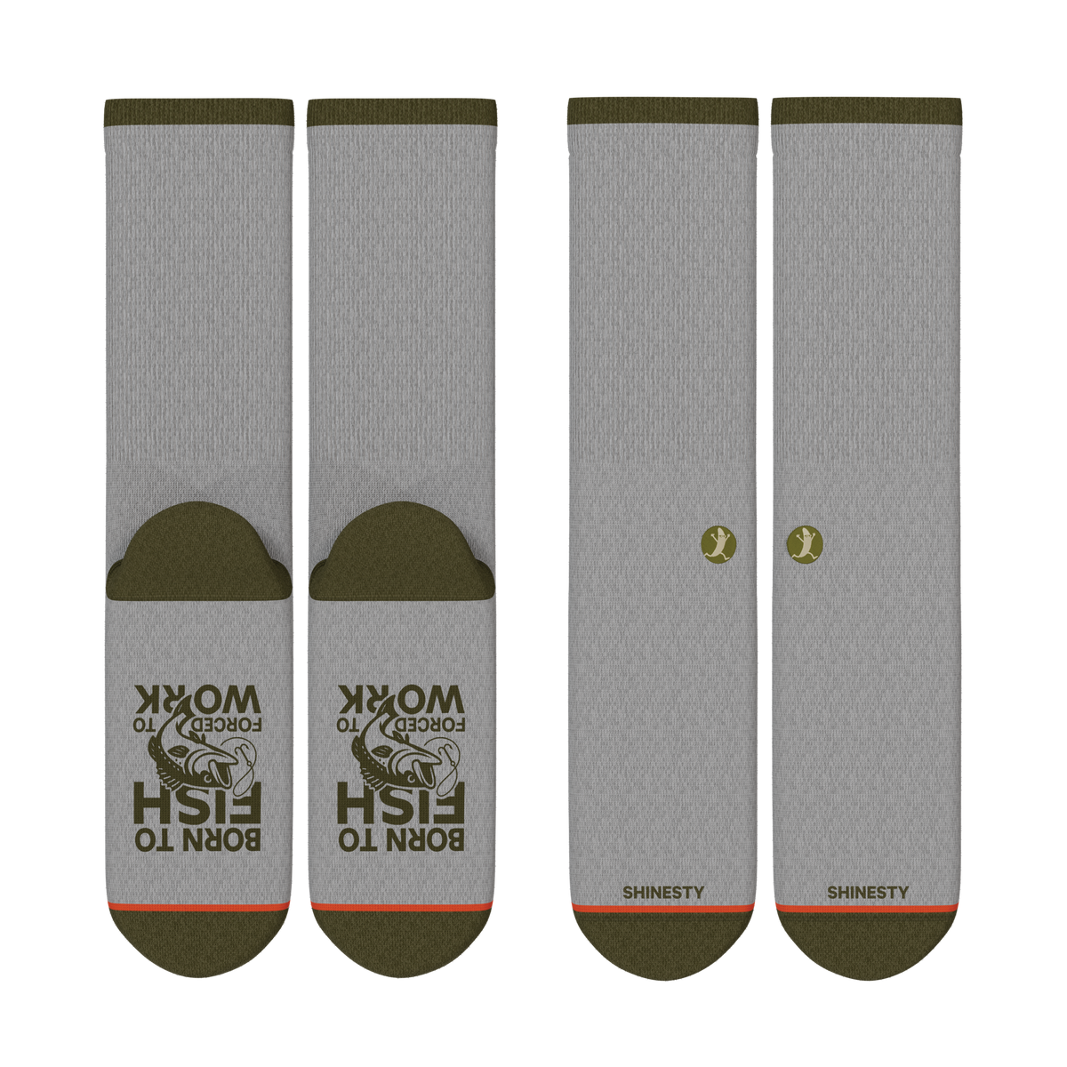 The Fishing Feet | Heel Hammock™ Crew Socks 6 Pack - Shinesty