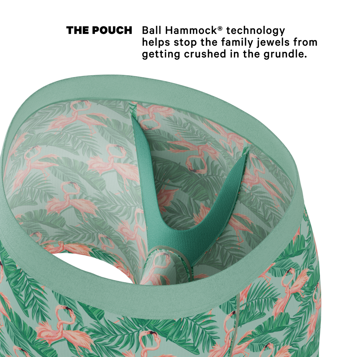 The Flamboyance | Flamingo Ball Hammock® Pouch Underwear - Shinesty