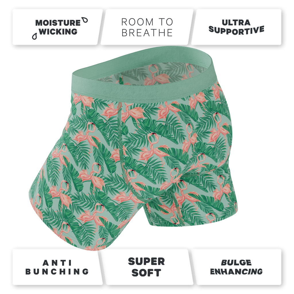 The Flamboyance | Flamingo Ball Hammock® Pouch Underwear - Shinesty