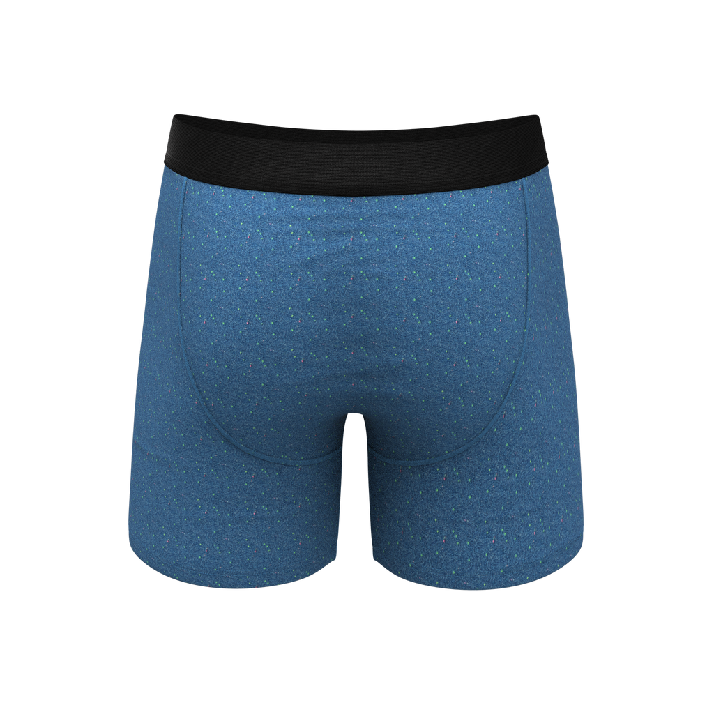 The Fleck Me | Heather Blue Flecked Ball Hammock® Pouch Underwear - Shinesty