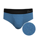 The Fleck Me | Heather Blue Flecked Ball Hammock® Pouch Underwear Briefs - Shinesty