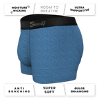 The Fleck Me | Heather Blue Flecked Ball Hammock® Pouch Trunks Underwear - Shinesty