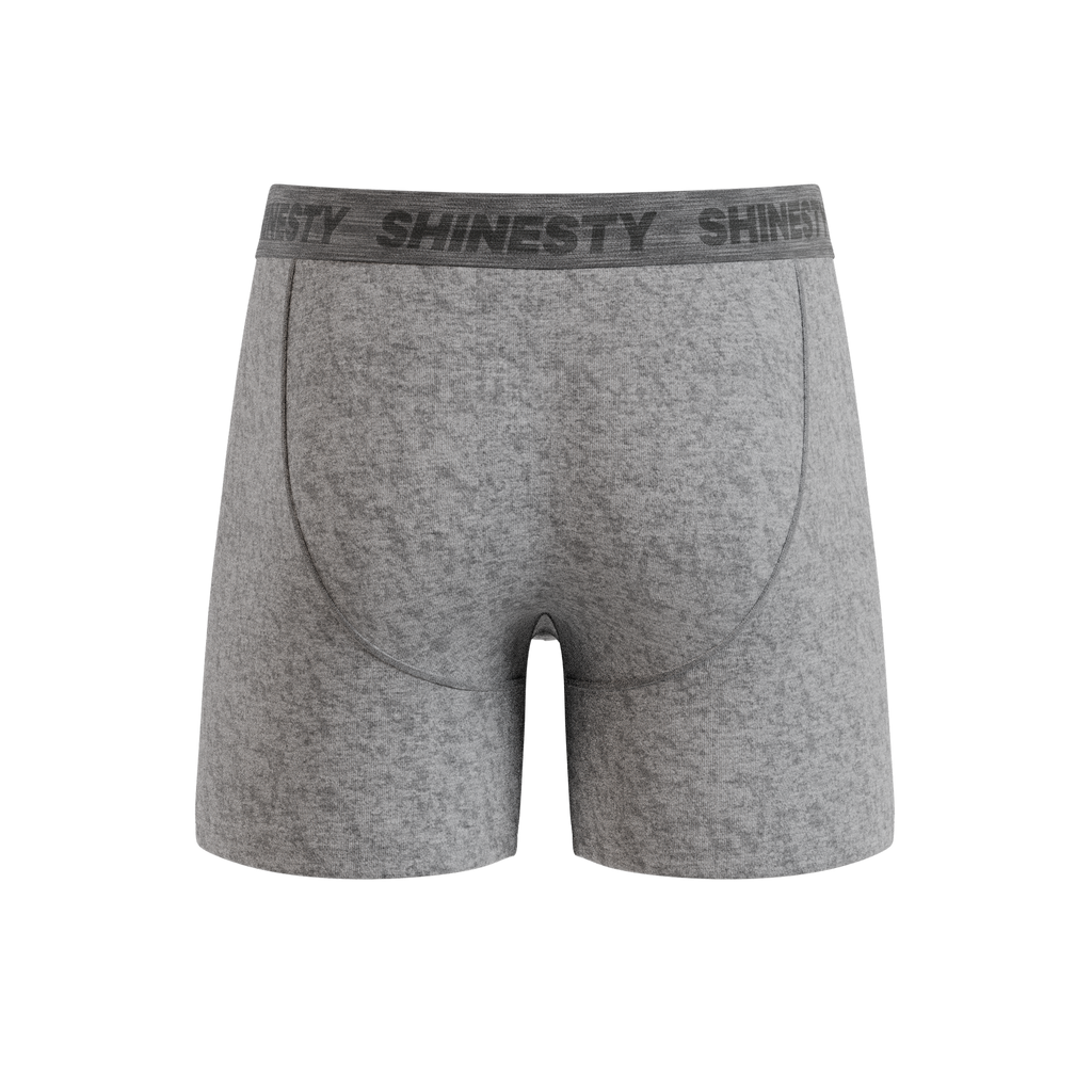 The Flintstone | Heather Grey and Black Ball Hammock® Pouch Underwear With Fly - Shinesty