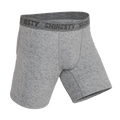 The Flintstone | Heather Grey and Black Ball Hammock® Boxer - Long Leg - Shinesty