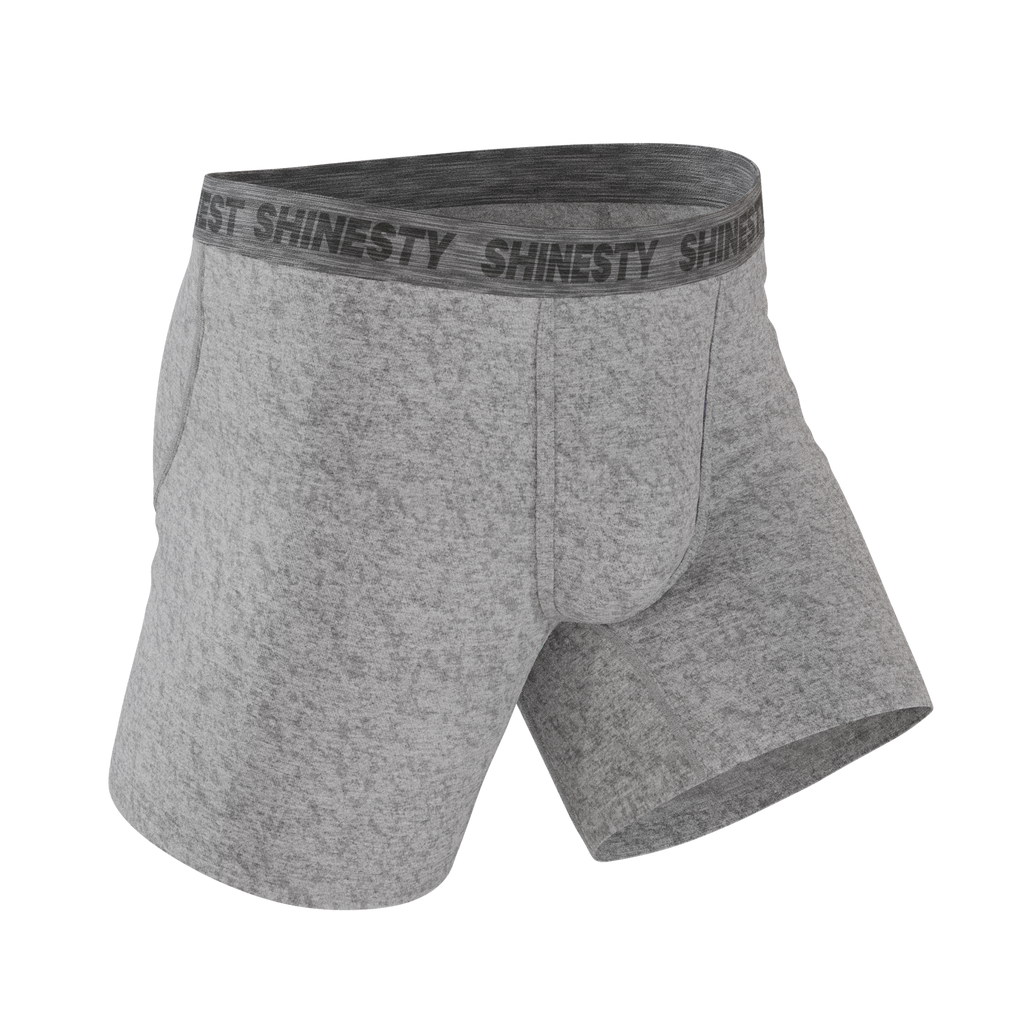 The Flintstone | Heather Grey and Black Ball Hammock® Pouch Underwear - Shinesty
