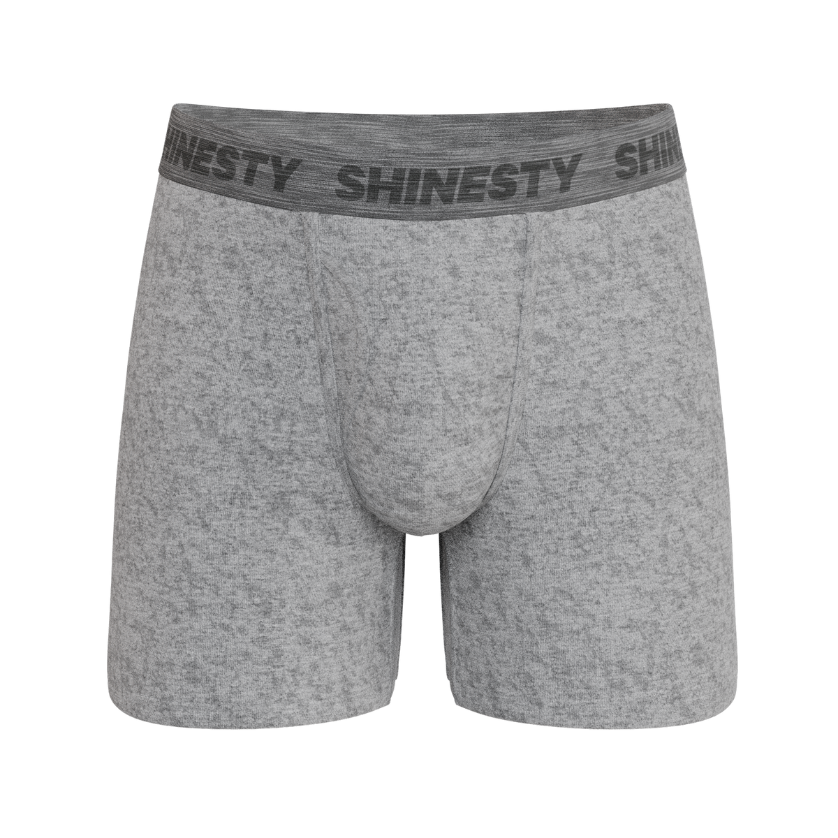The Flintstone | Heather Grey and Black Ball Hammock® Pouch Underwear With Fly - Shinesty