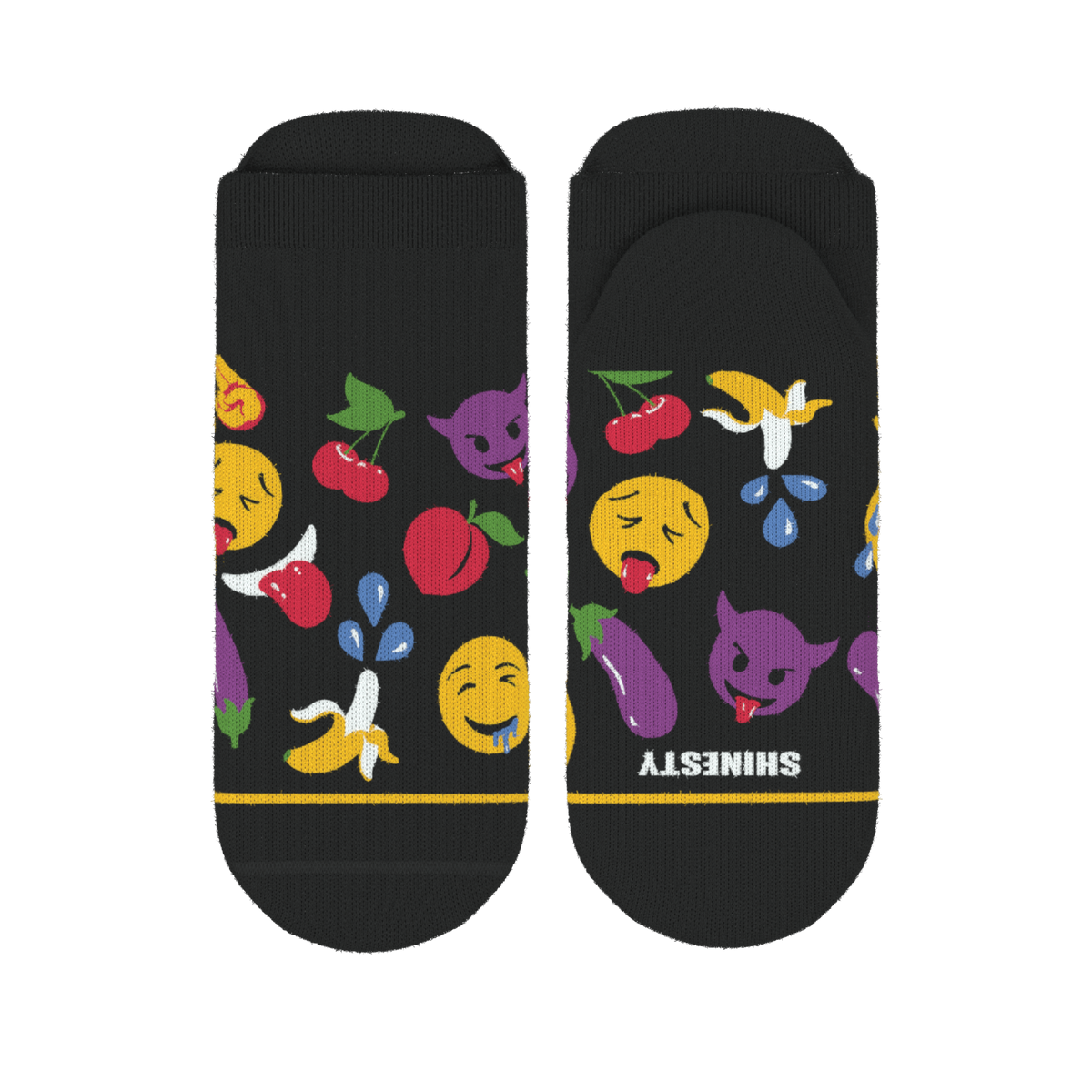The Flirt | Emoji Heel Hammock™ Ankle Socks - Shinesty
