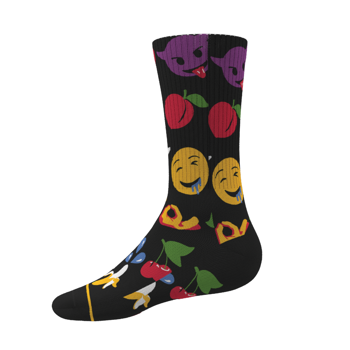 The Flirt | Emoji Heel Hammock™ Crew Socks - Shinesty