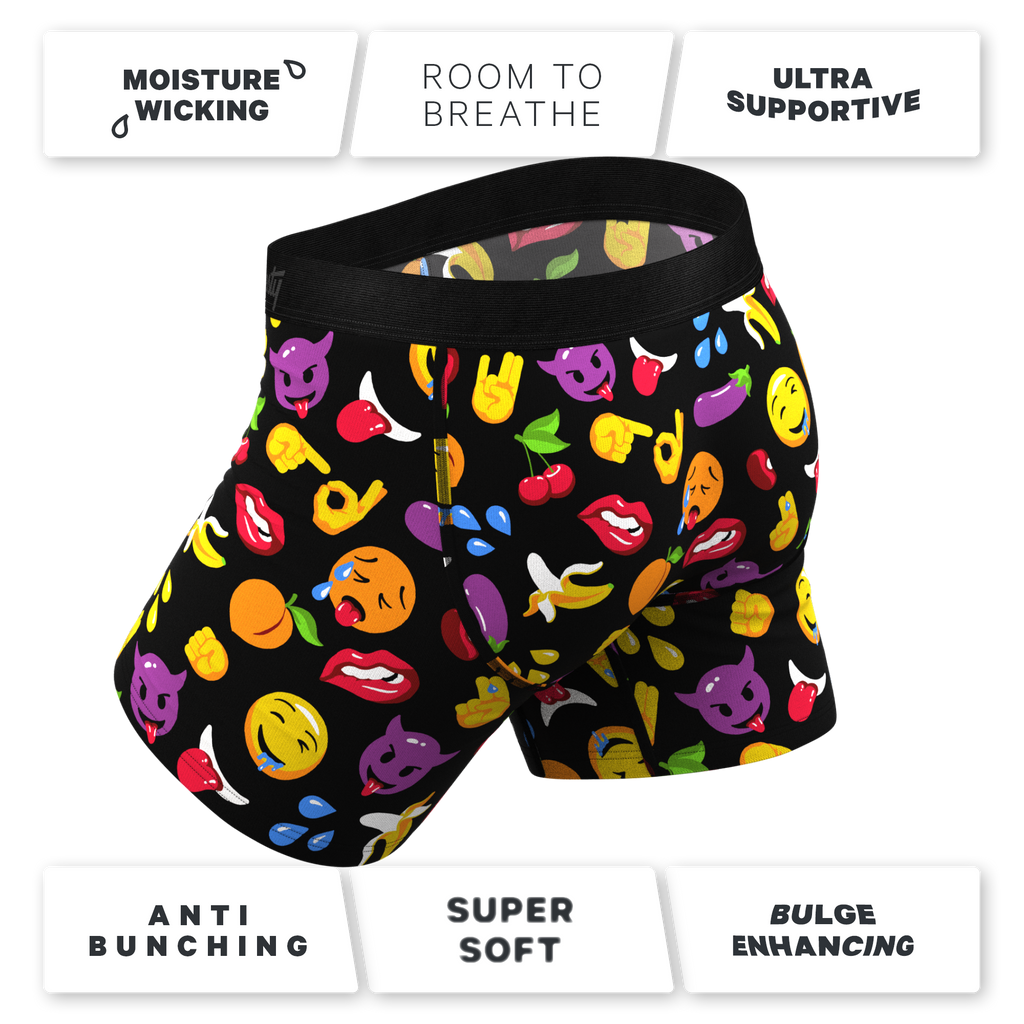 The Flirt | Emoji Ball Hammock® Pouch Underwear - Shinesty