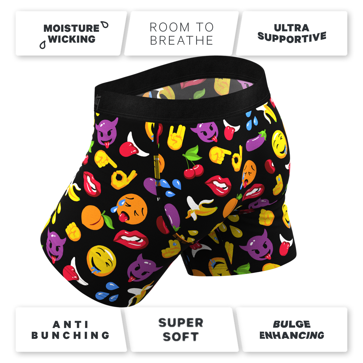 The Flirt | Emoji Ball Hammock® Pouch Underwear - Shinesty