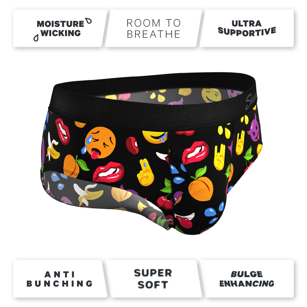 The Flirt | Emoji Ball Hammock® Pouch Underwear Briefs - Shinesty
