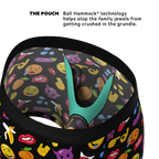 The Flirt | Emoji Ball Hammock® Pouch Underwear With Fly - Shinesty