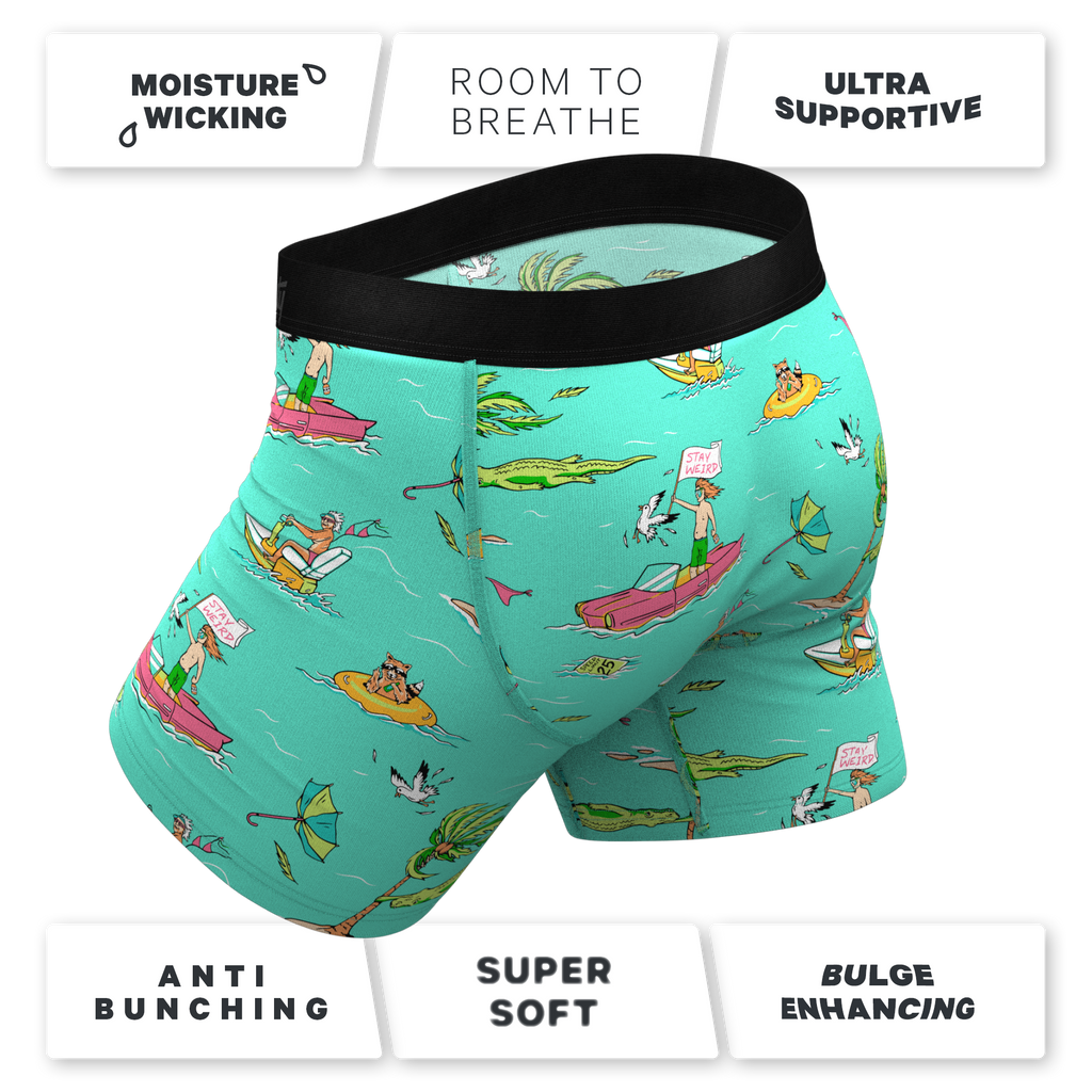The Florida Man | Hurricane Scene Ball Hammock® Pouch Underwear - Shinesty