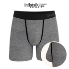 The Fog Horn | Light Heather Grey InflataBulge™ Pump Up Boxer Briefs - Shinesty