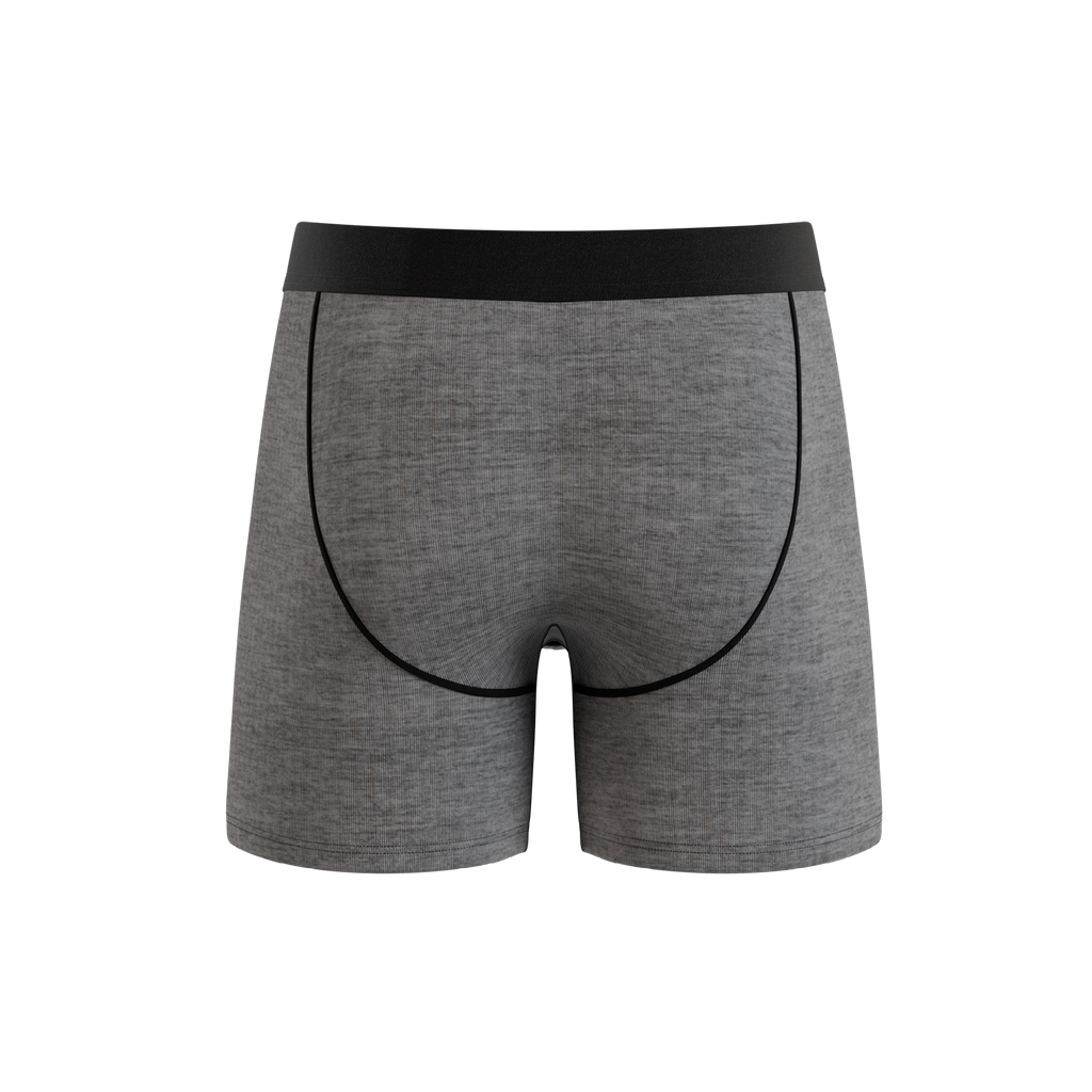 The Fog Horn | Light Heather Grey InflataBulge™ Pump Up Boxer Briefs - Shinesty
