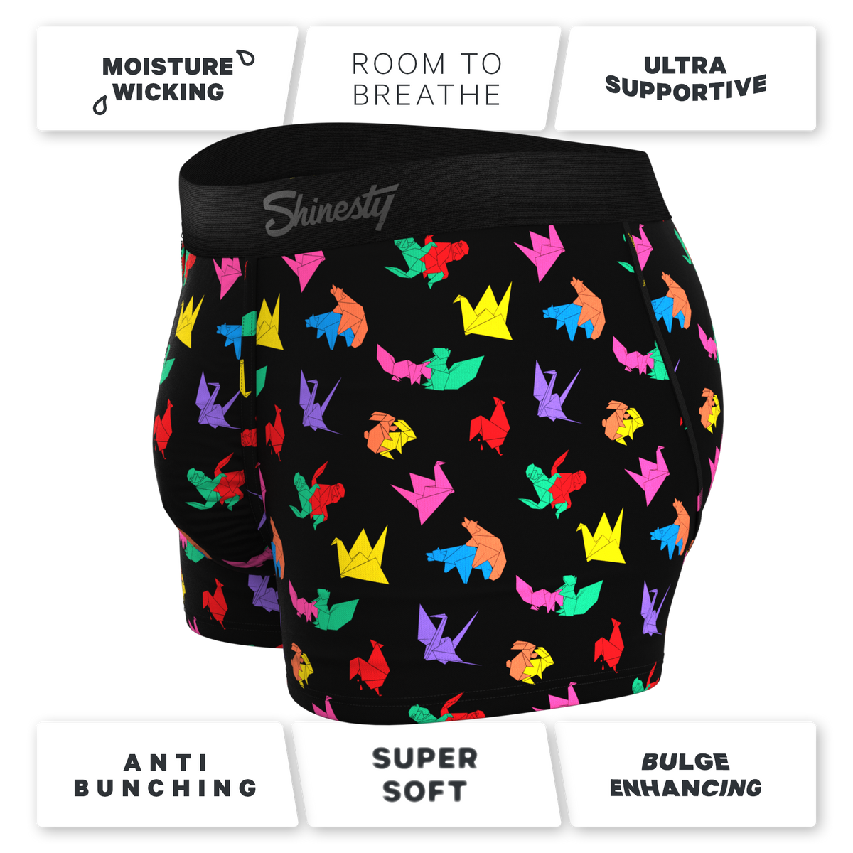 The Fold Fashioned | Origami Ball Hammock® Pouch Trunks Underwear - Shinesty