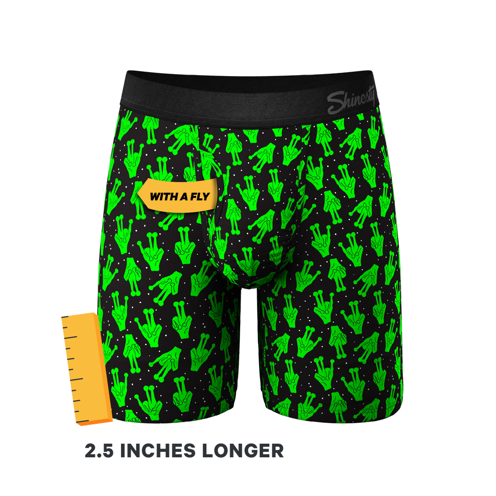 The Foreign Phalange | Alien Hands Ball Hammock® Boxer - Long Leg - Shinesty