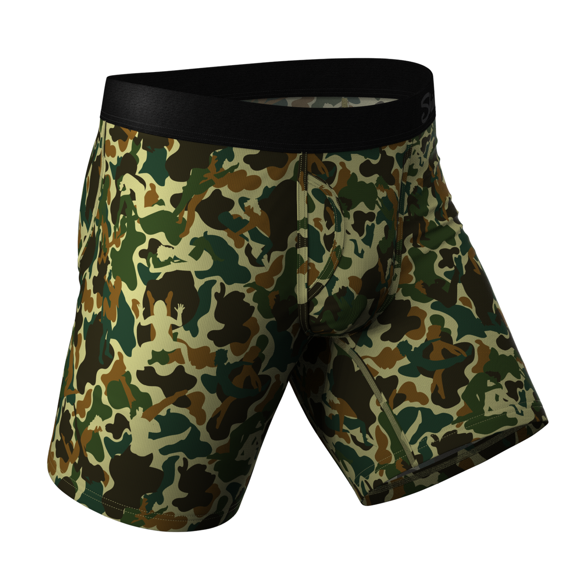 The Forni Camo | Camouflage Ball Hammock® Boxer - Long Leg - Shinesty