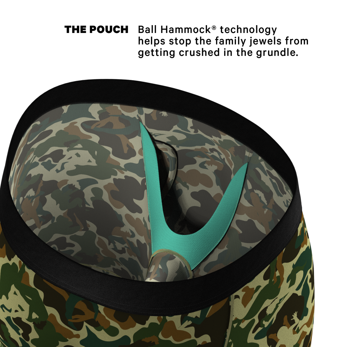 The Forni Camo | Camouflage Ball Hammock® Boxer - Long Leg - Shinesty