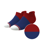The Fourth | Patriotic Red and Blue Heel Hammock™ Ankle Socks - Shinesty