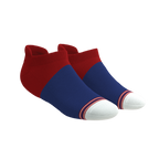 The Fourth | Patriotic Red and Blue Heel Hammock™ Ankle Socks - Shinesty
