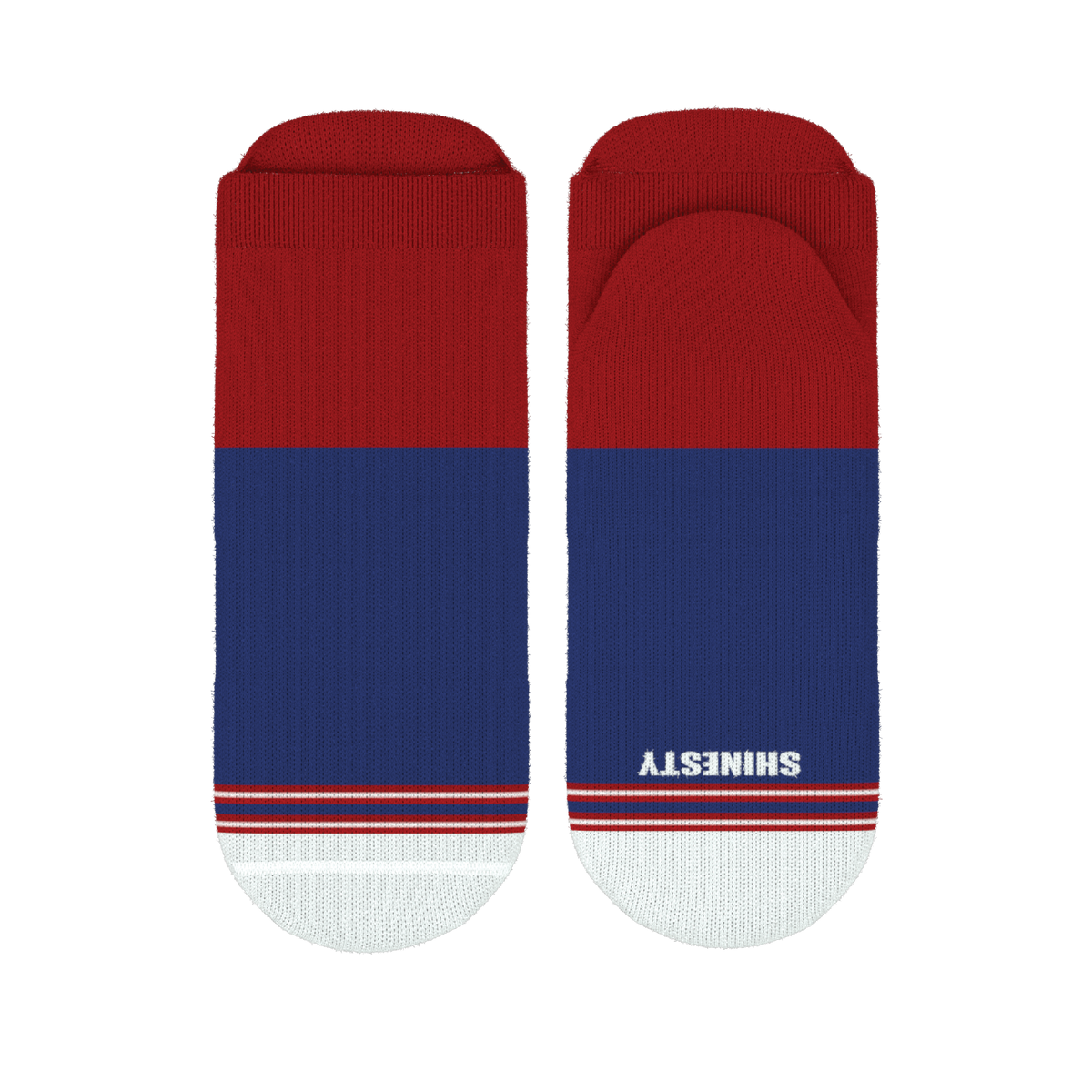 The Fourth | Patriotic Red and Blue Heel Hammock™ Ankle Socks - Shinesty