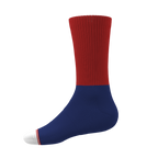 The Fourth | Patriotic Red and Blue Heel Hammock™ Crew Socks - Shinesty