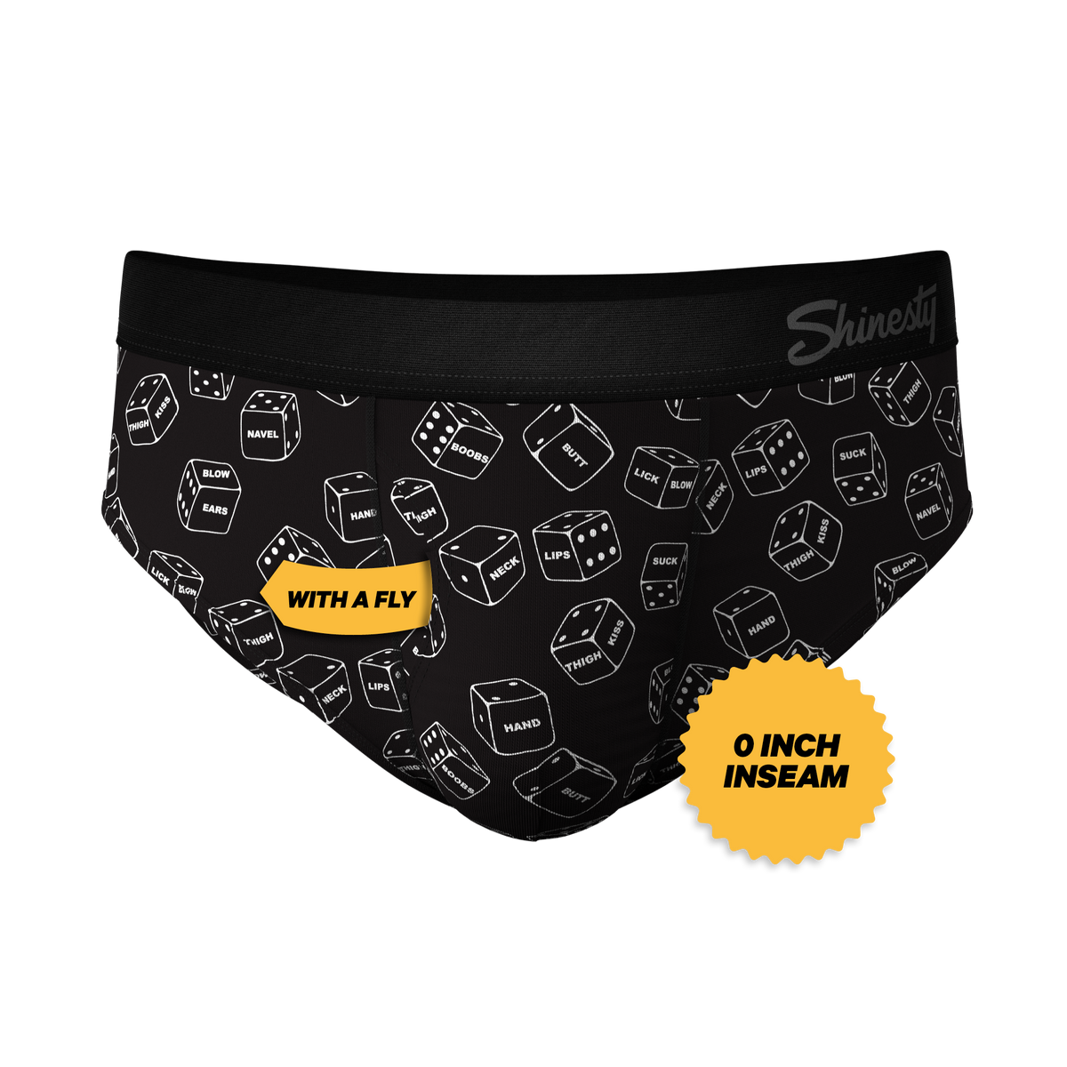 The Free For All | Glow in the Dark Dice Ball Hammock® Pouch Underwear Briefs - Shinesty