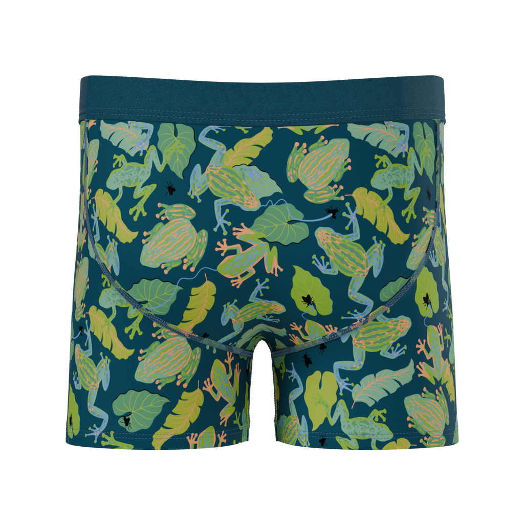 The Frog House | Tropical Frogs Youth Boxer Briefs - Shinesty