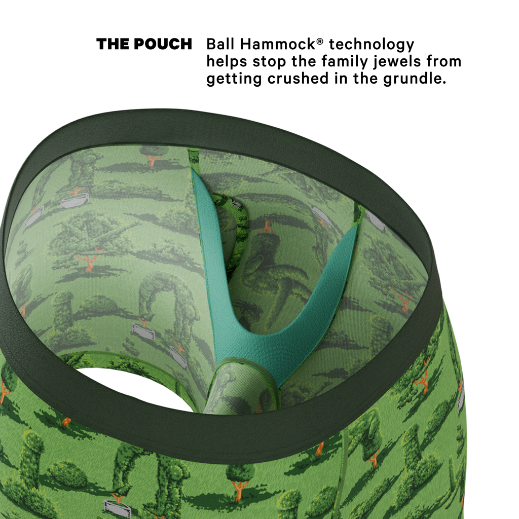 The Full Bush Bush Club | Naughty Landscaping Ball Hammock® Pouch Underwear With Fly - Shinesty