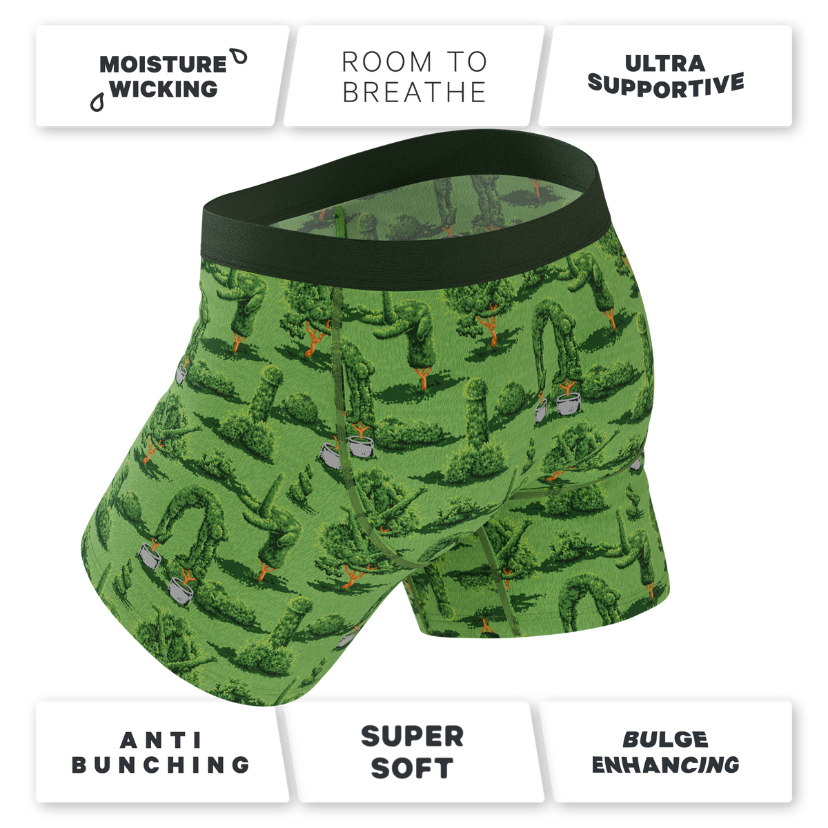 The Full Bush Bush Club | Naughty Landscaping Ball Hammock® Pouch Underwear - Shinesty
