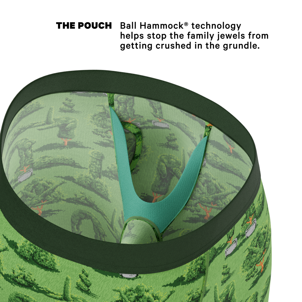 The Full Bush Bush Club | Naughty Landscaping Ball Hammock® Boxer - Long Leg - Shinesty
