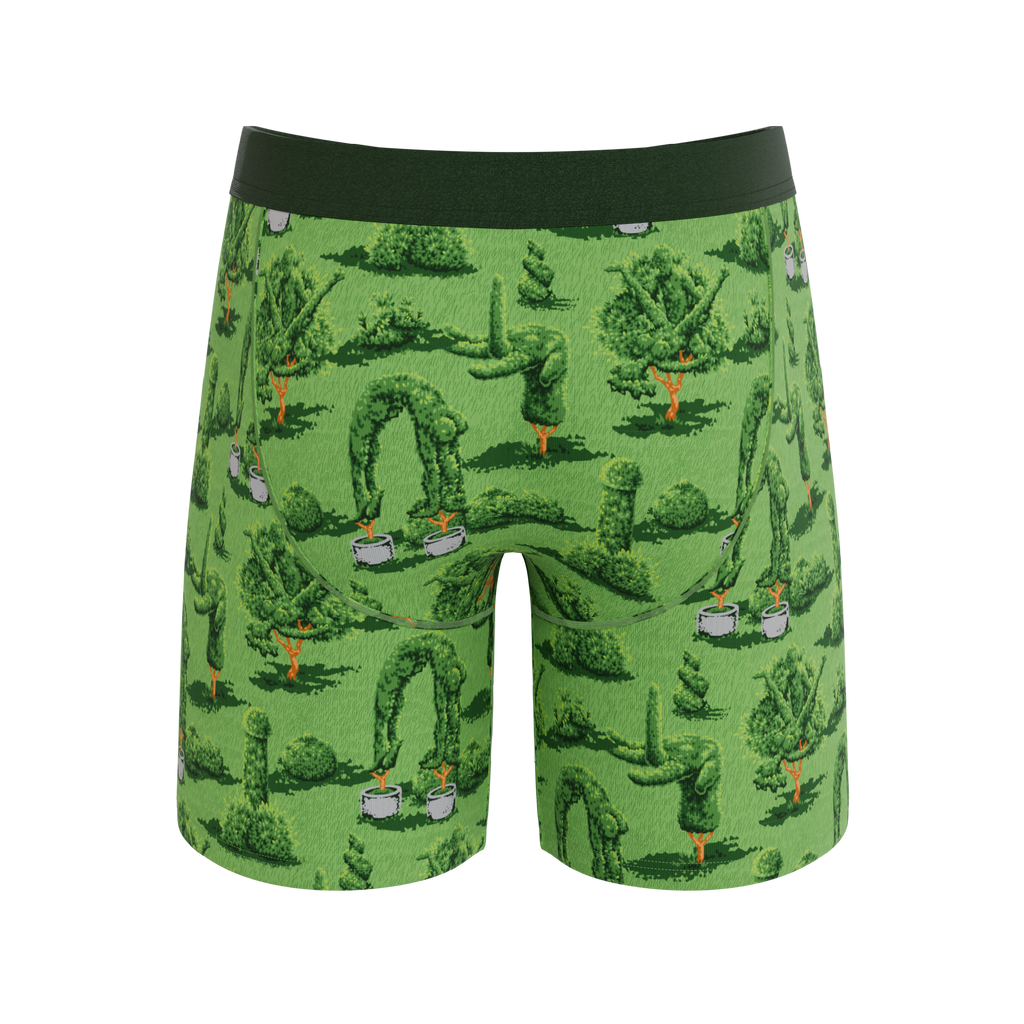 The Full Bush Bush Club | Naughty Landscaping Ball Hammock® Boxer - Long Leg - Shinesty