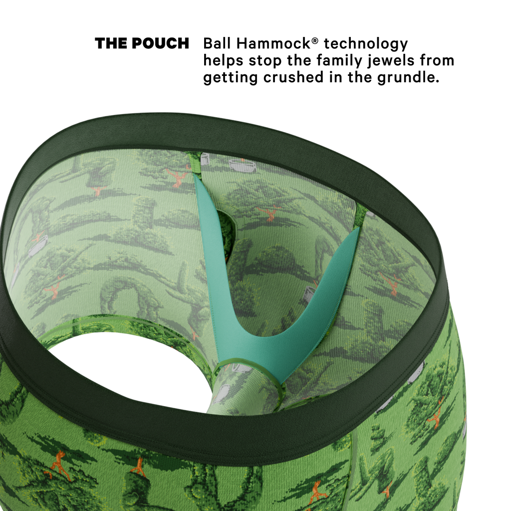 The Full Bush Bush Club | Naughty Landscaping Ball Hammock® Pouch Trunks Underwear - Shinesty