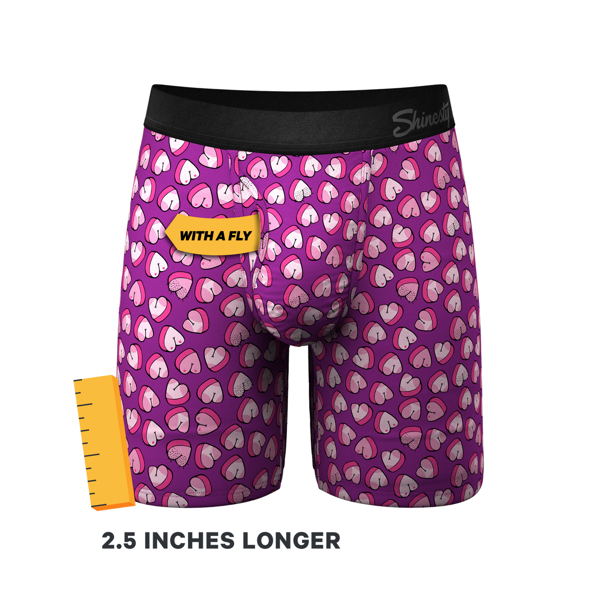 The Full Moon | Body Part Hearts Ball Hammock® Boxer - Long Leg - Shinesty